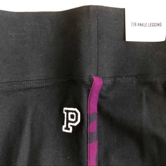 VS PINK Bling Maroon Long Sleeve Tee & Legging SET - Picture 12 of 16